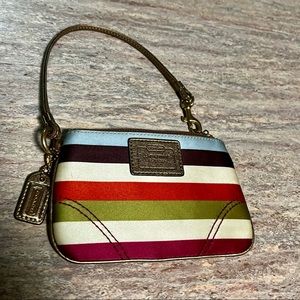 Coach wristlet. Multicolored